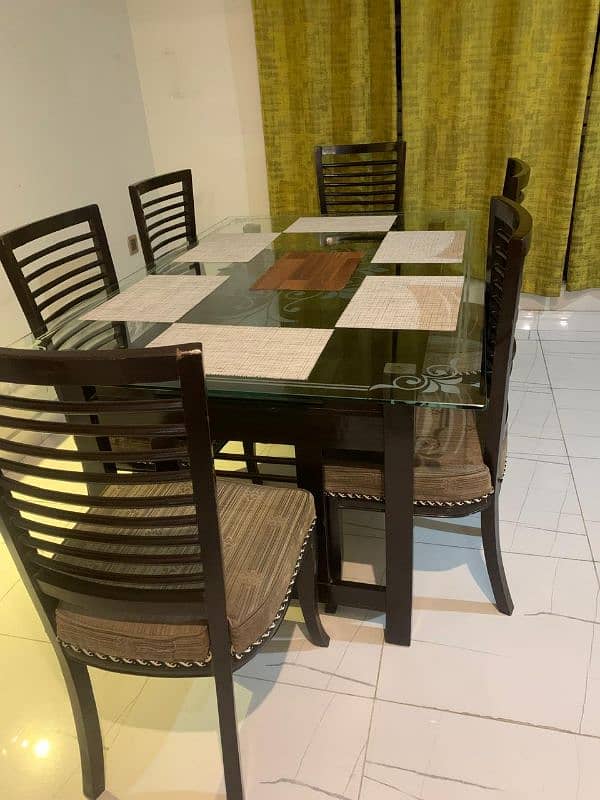 6 chairs space dining table 0