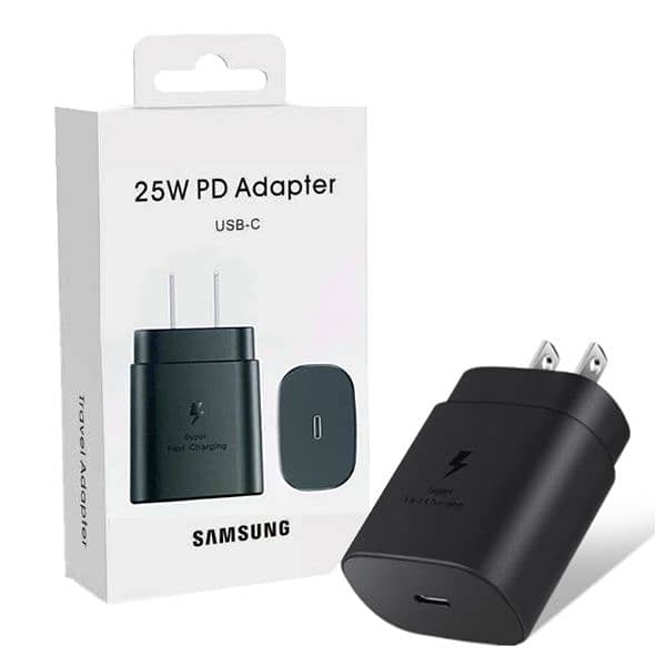 US 2PIN Samsung Original 25W PD Adopter USB-C 0