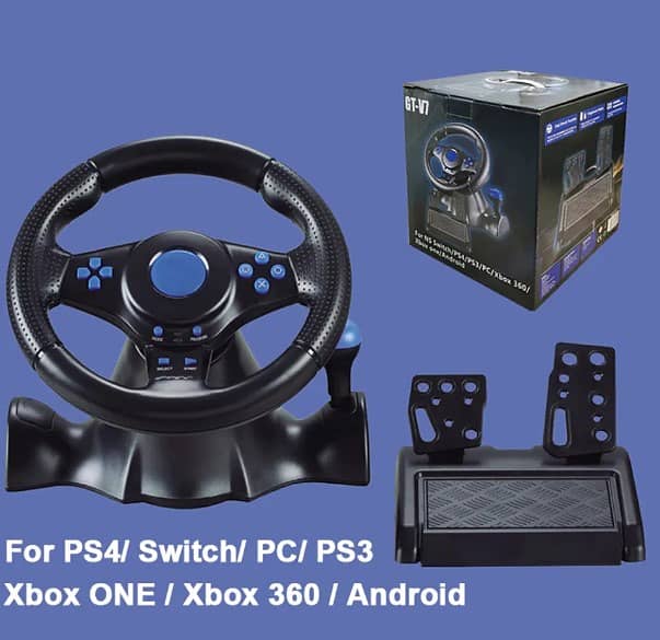 GT-V7 Steering Wheel Racing PS3 PS4 PS5 Android PC Xbox 0