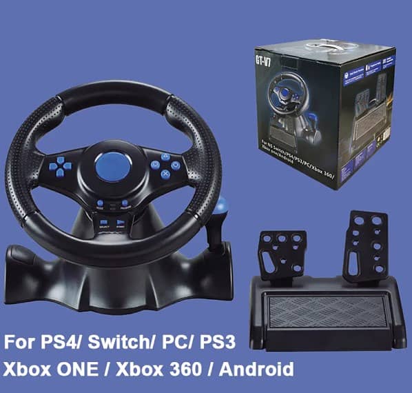 GT-V7 Steering Wheel Racing PS3 PS4 PS5 Android PC Xbox 1