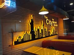 LED display board, advertising screen, 3D sign board, Neon 3D letters