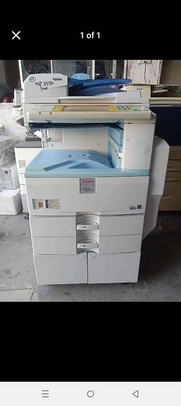 Photocopy Machine Ricoh Aficio Mp 2550 0