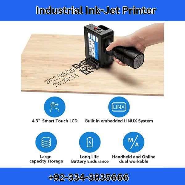 Expiry Date Printer| Handheld Inkjet Printer| Barcode Printer 1