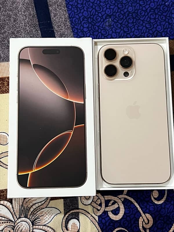 iPhone 16 pro max desert titanium 256go 0