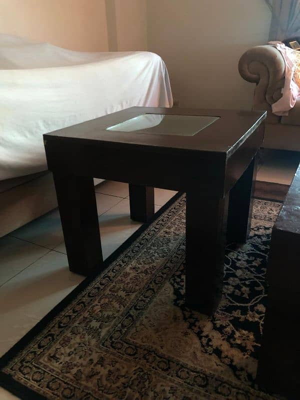 2 Center tables and two side tables. URGENT SALE!! 2