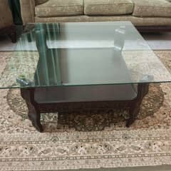 Wooden Glass Table 3×3