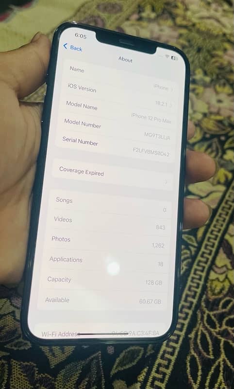 iphone 12 pro max 128 gb just like new condition total geniou 3