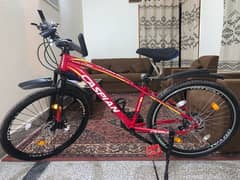 red colour caspian 26 inch Bicycle Mountain Cycle imported