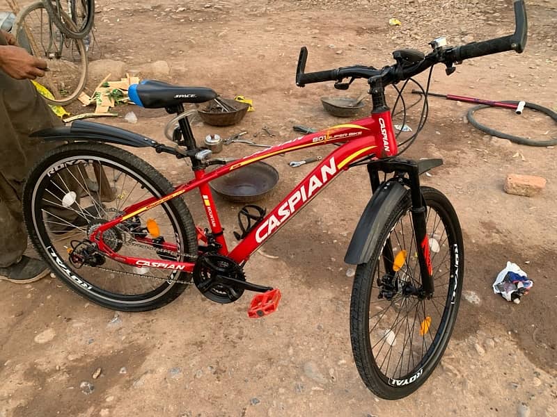 red colour caspian 26 inch Bicycle Mountain Cycle imported 6