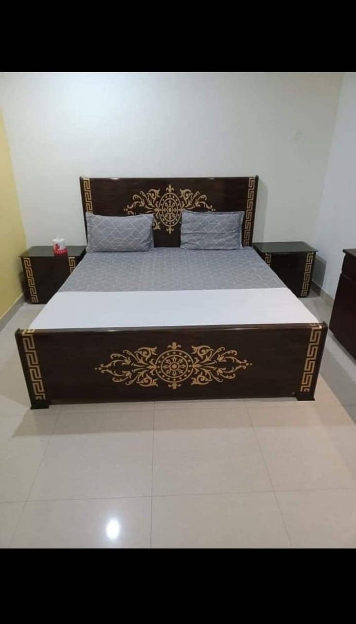 Bed/Double bed/single bed/king size bed/wooden bed/polish bed/Furnitu 5