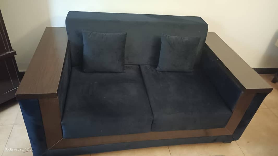 Sofa // L -Shaped Sofa  // 6 seater Sofa // wooden Sofa //3+2+1 Seate 5