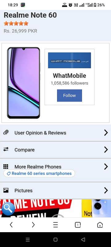 Realme note 60 4/64 3