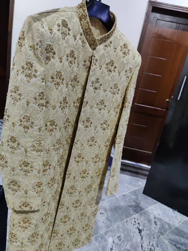 Groom Sherwani with Hand Made Work 2