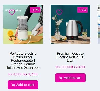 Premium Quality Electric Kettle 2.0 Liter & Portable Electric Juicer 0