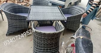 rattan furniture/UPVC chair/dining table/outdoor chair/cane sofa set