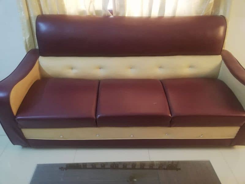 5 seater leather sofa set 0