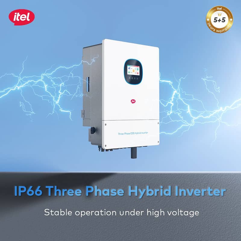 Itel 8kw/12kw Hybrid Solar Inverter-3 phase-10 year warranty 1