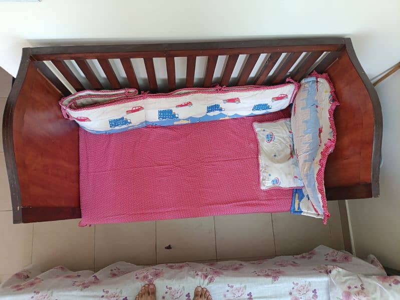 wooden bed cot 0