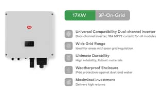 Itel 12kw/17kw Ongrid Solar Inverter-3 phase-10 year warranty