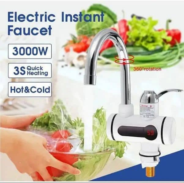 Portable Electric Hot Water Heater Faucet - Instant Heating Solution 10