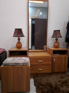 Dressing table with stool