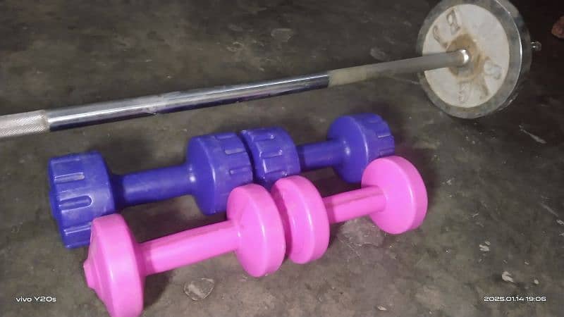 barbell and dumbells and barbell rod 1