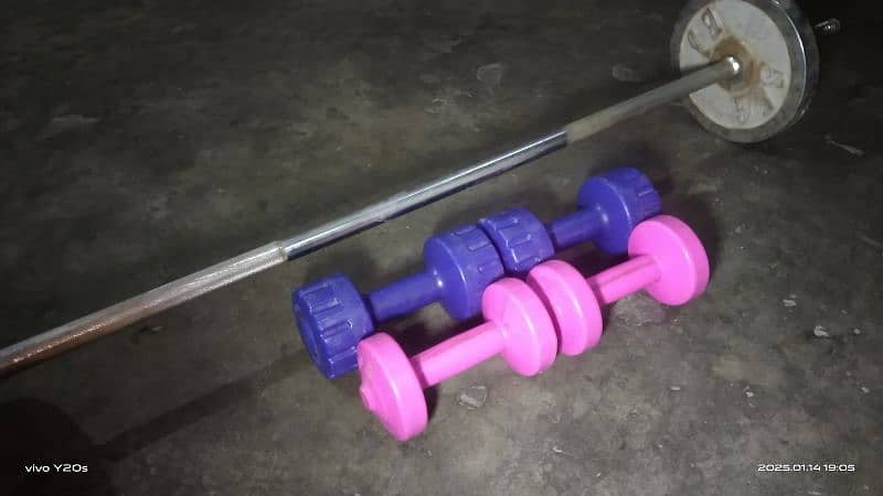 barbell and dumbells and barbell rod 3