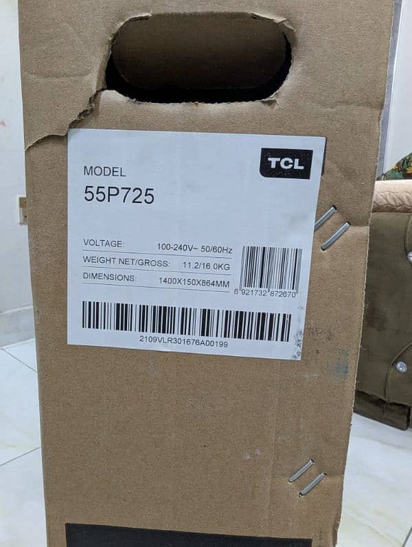 TCL Led TV Android P725 55 inch 4K 5