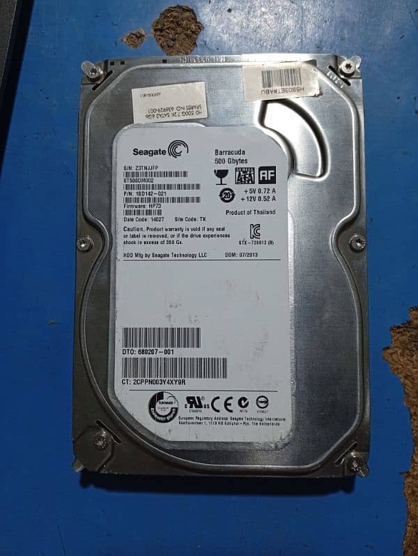 Hard disk 500gb 0