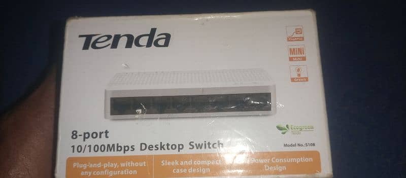 Tenda 8 port switch new not used 2