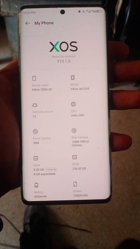 Infinix Zero 30 8/256 only for sale 7