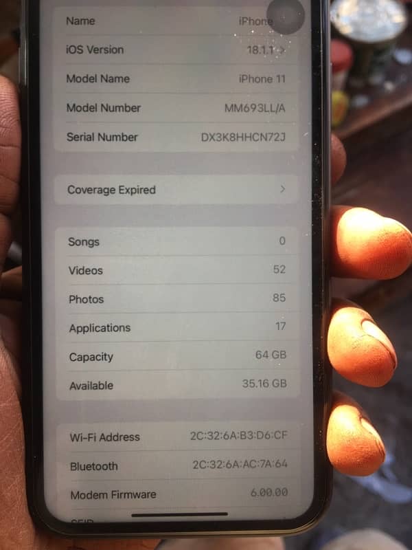 iphone 11 non pta jv 64 gb ha 10/10 condition 8