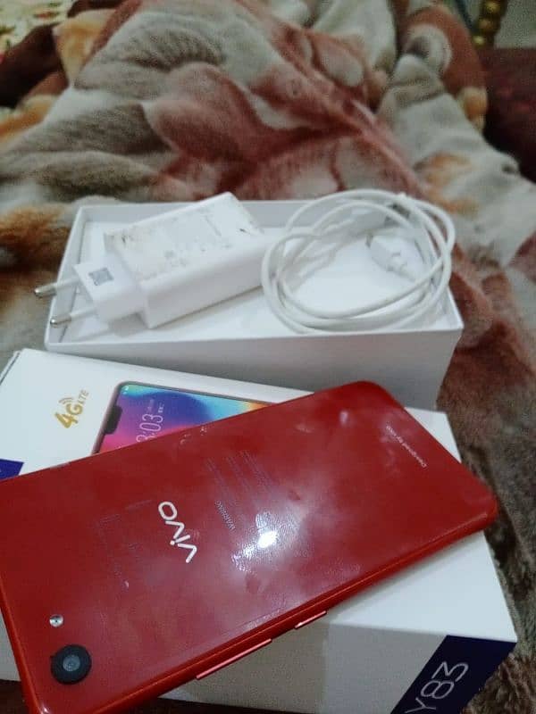 vivo y83 6gb 128gb with box charge finallly 3