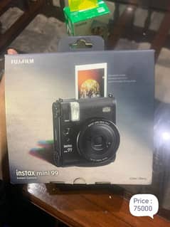 Brand new fujifilm instant camera with 20 sheets (free)