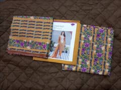 Women Khadi Dress | Printed Unstitched Wear | Women 3Pcs Suite