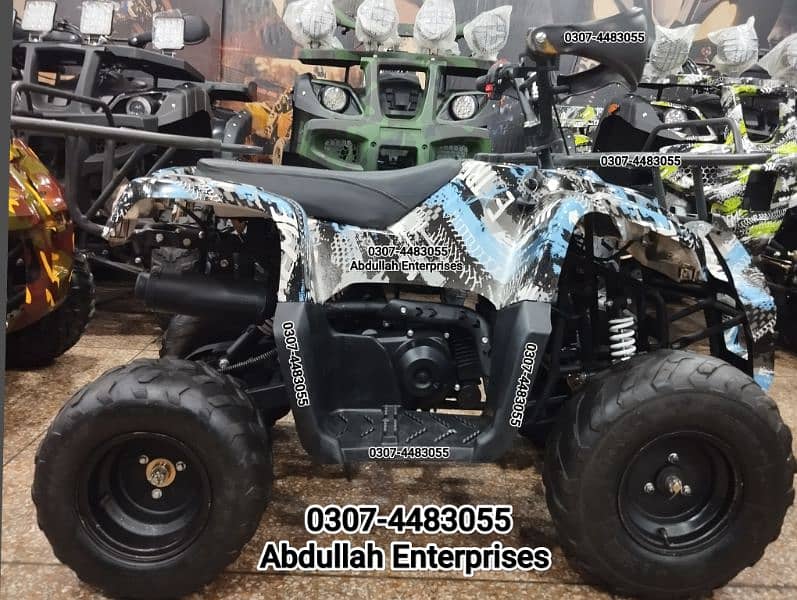 Full recondition Square  light jeep model 110cc ATV Quad Bike 3