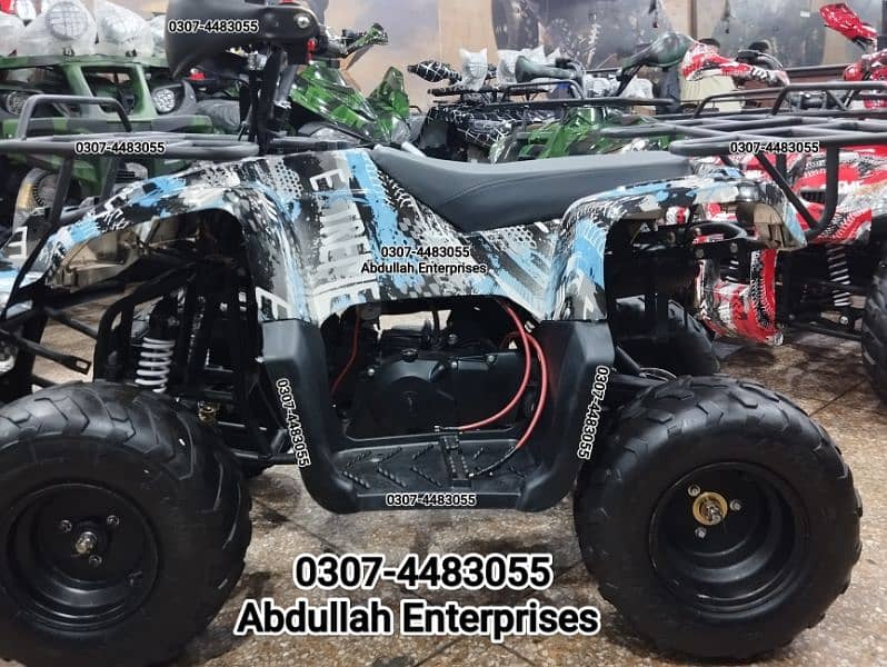 Full recondition Square  light jeep model 110cc ATV Quad Bike 5