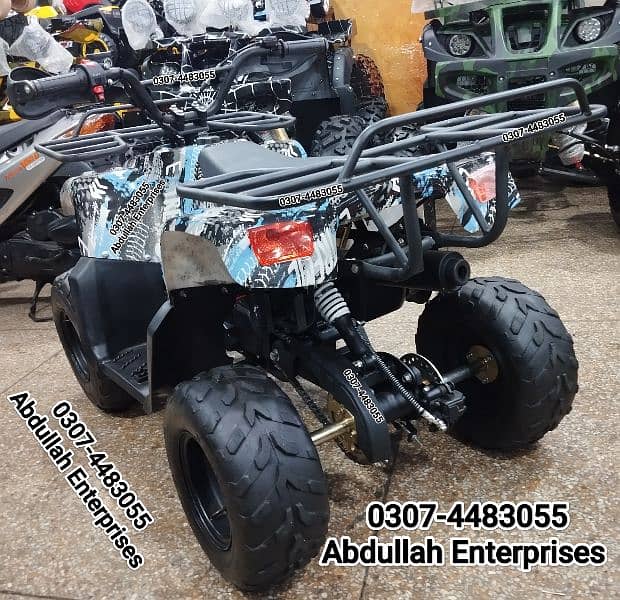 Full recondition Square  light jeep model 110cc ATV Quad Bike 8