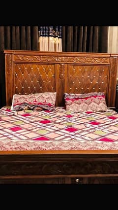 pure wood bed set