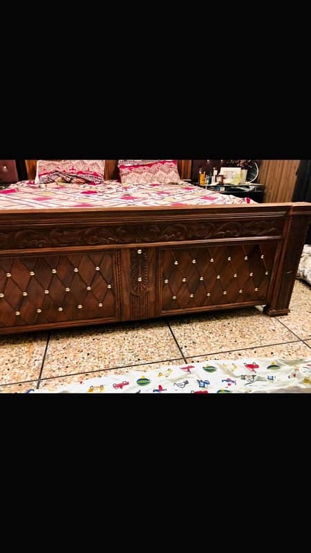 pure wood bed set 3