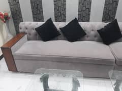 L shape sofa grey