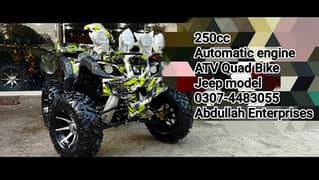 250cc Automatic engine Jeep model 12 no. Size ATV Quad Bike for sale