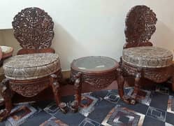 Beautiful Chinioti Chairs with table for sale, Excellent condition