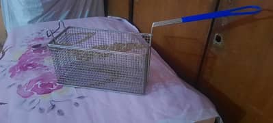 STEEL FRY BASKET FOR SALE