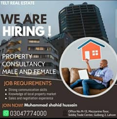 Real Estate Jobs For Experience Male and Female on Commission Base