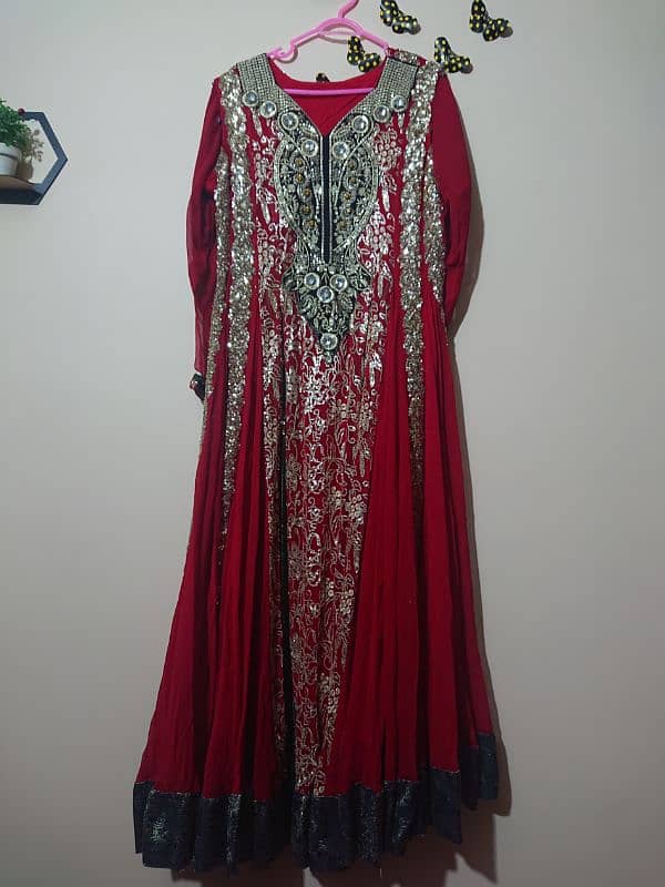 Long Panel Maxi Red Colour 3