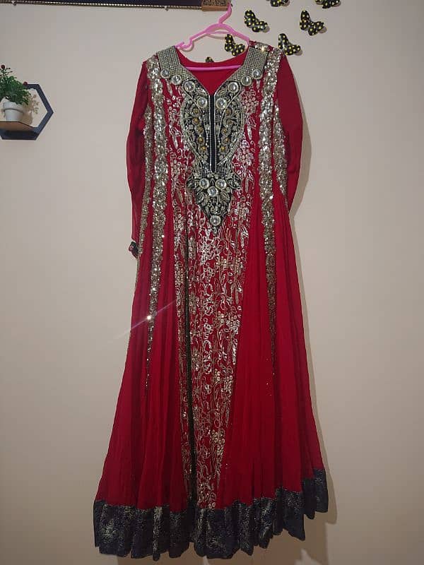 Long Panel Maxi Red Colour 4