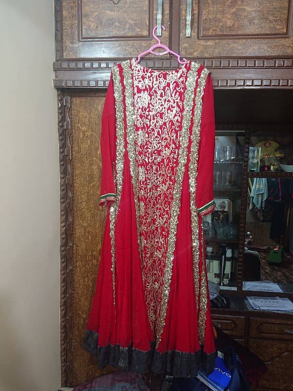 Long Panel Maxi Red Colour 5