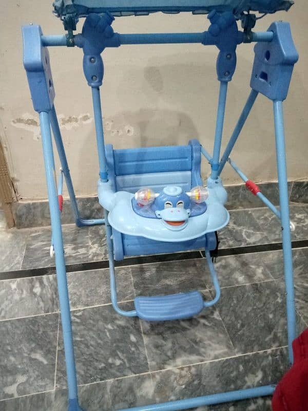 baby swing for 2-5 years child blue colour 1