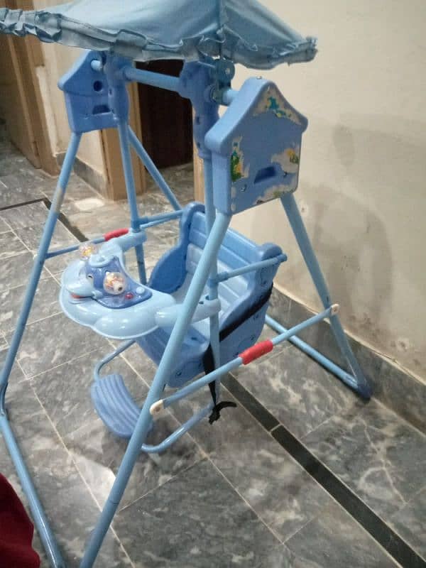 baby swing for 2-5 years child blue colour 2